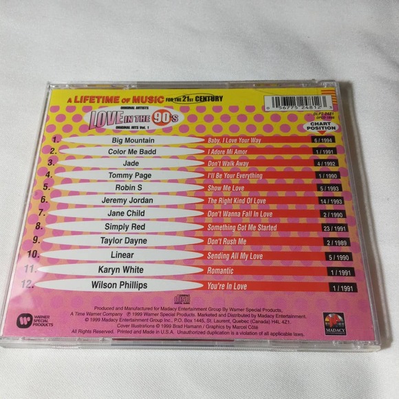 Love in the 90's Audio CD Various Artists - Picture 2 of 2